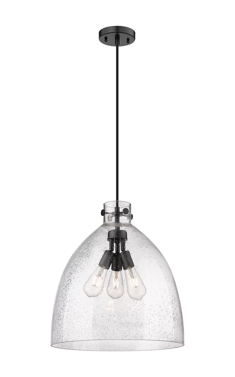 Innovations Downtown Urban 410-3PL-BK-G412-18SDY Pendant Light - Matte Black