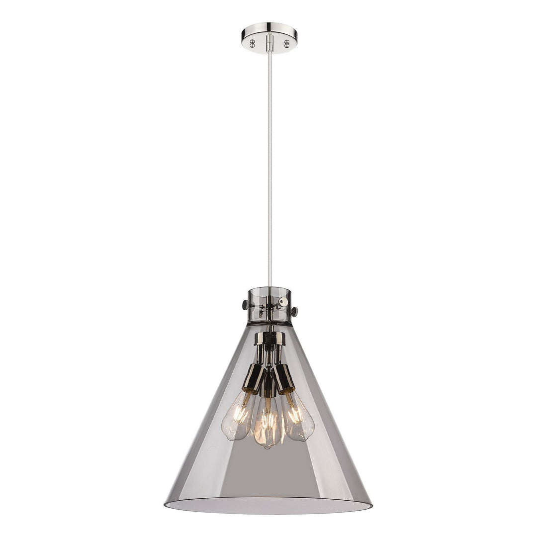 Innovations Downtown Urban 410-3PL-PN-G411-18SM Pendant Light - Polished Nickel