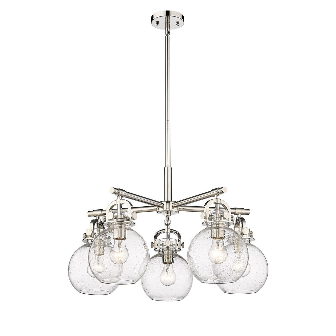 Innovations Downtown Urban 410-5CR-PN-G410-7SDY Chandelier Light - Polished Nickel