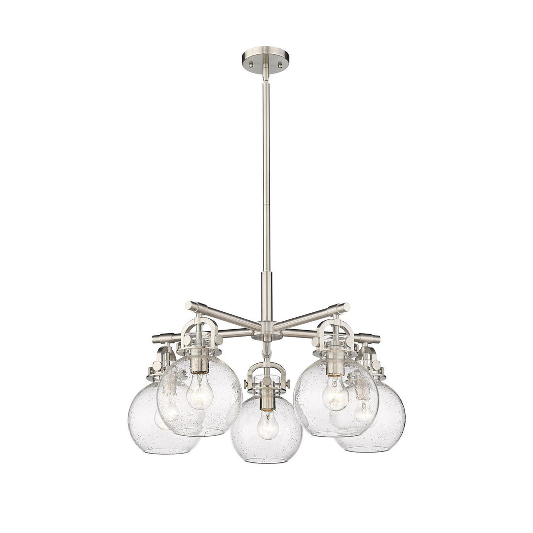 Innovations Downtown Urban 410-5CR-SN-G410-7SDY Chandelier Light - Satin Nickel