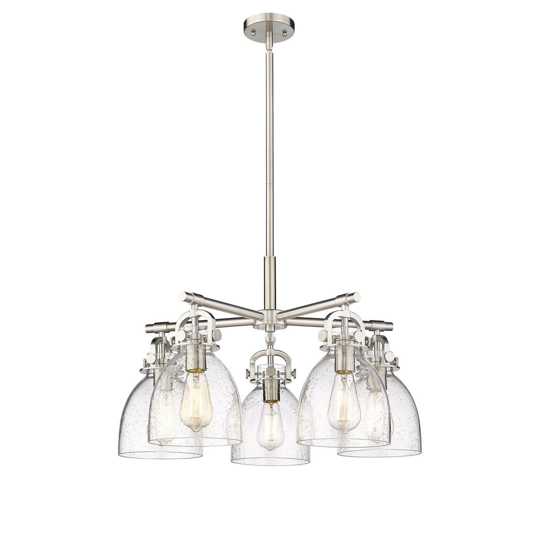 Innovations Downtown Urban 410-5CR-SN-G412-7SDY Chandelier Light - Satin Nickel