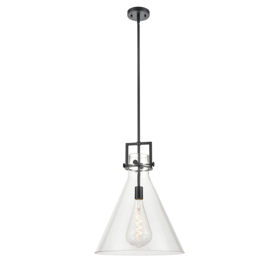 Innovations Downtown Urban 411-1SL-BK-G411-16CL Pendant Light - Matte Black