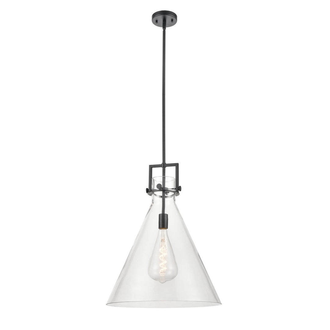 Innovations Downtown Urban 411-1SL-BK-G411-18CL Pendant Light - Matte Black