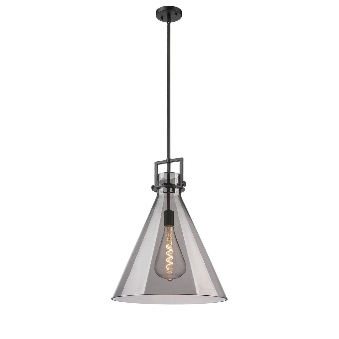 Innovations Newton 411-1SL-BK-G411-18SM Pendant Light - Matte Black
