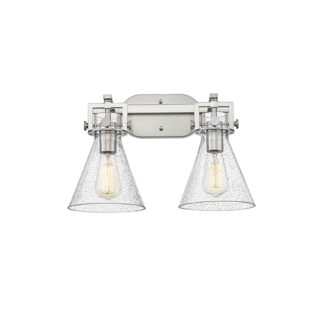Innovations Newton 411-2W-SN-G411-7SDY Bath Vanity Light 17 in. wide - Brushed Satin Nickel