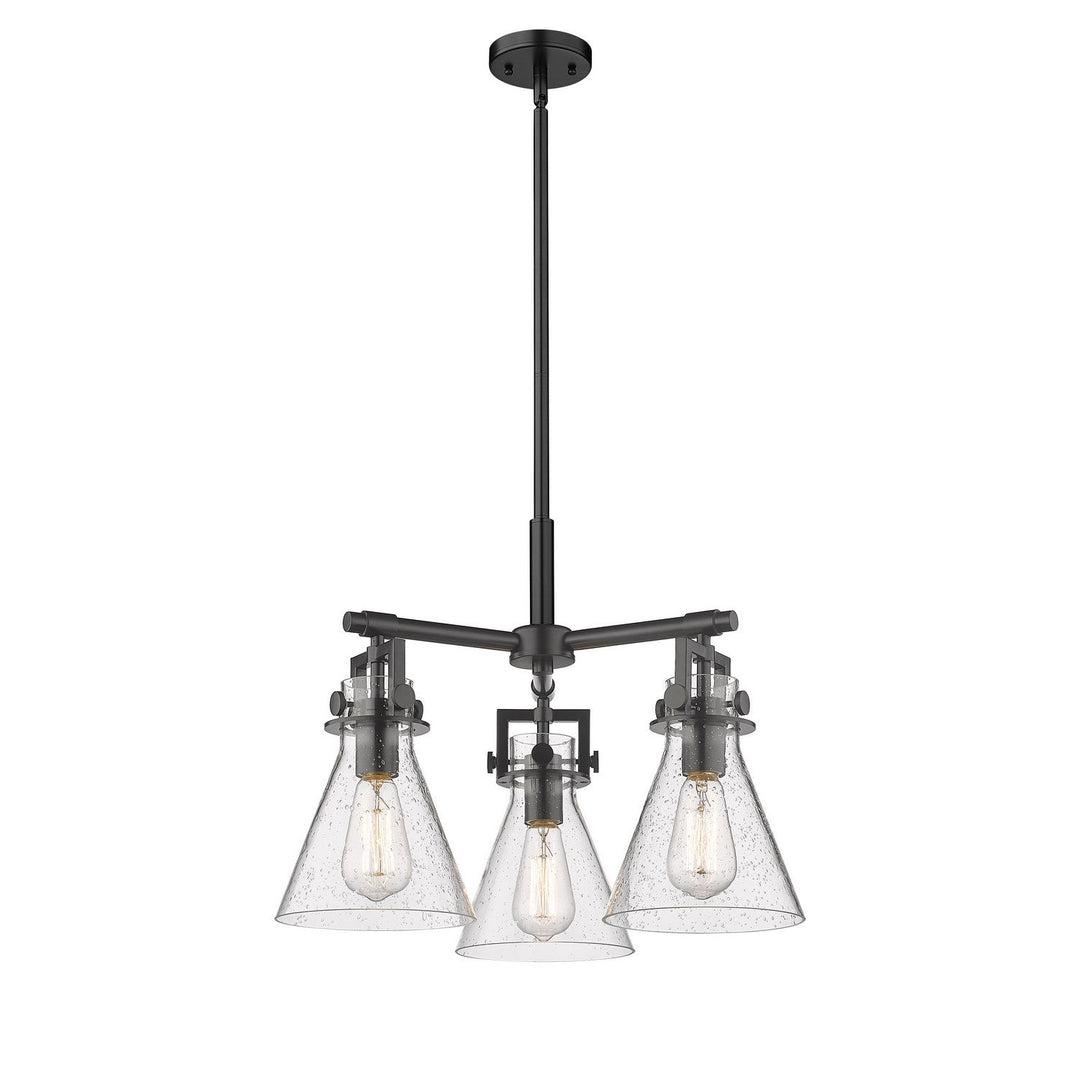 Innovations Downtown Urban 411-3CR-BK-G411-7SDY Pendant Light - Matte Black