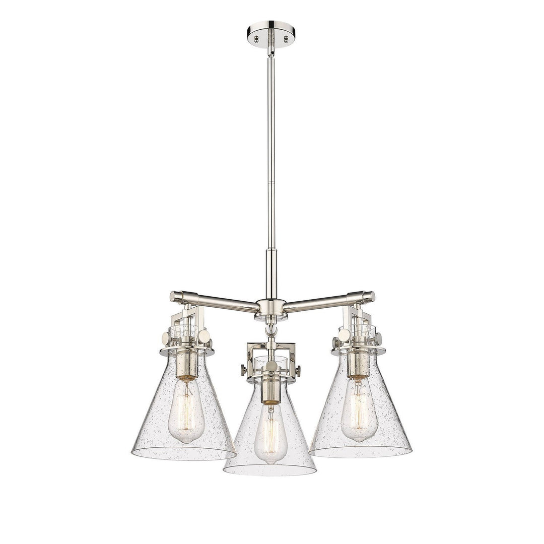 Innovations Downtown Urban 411-3CR-PN-G411-7SDY Pendant Light - Polished Nickel