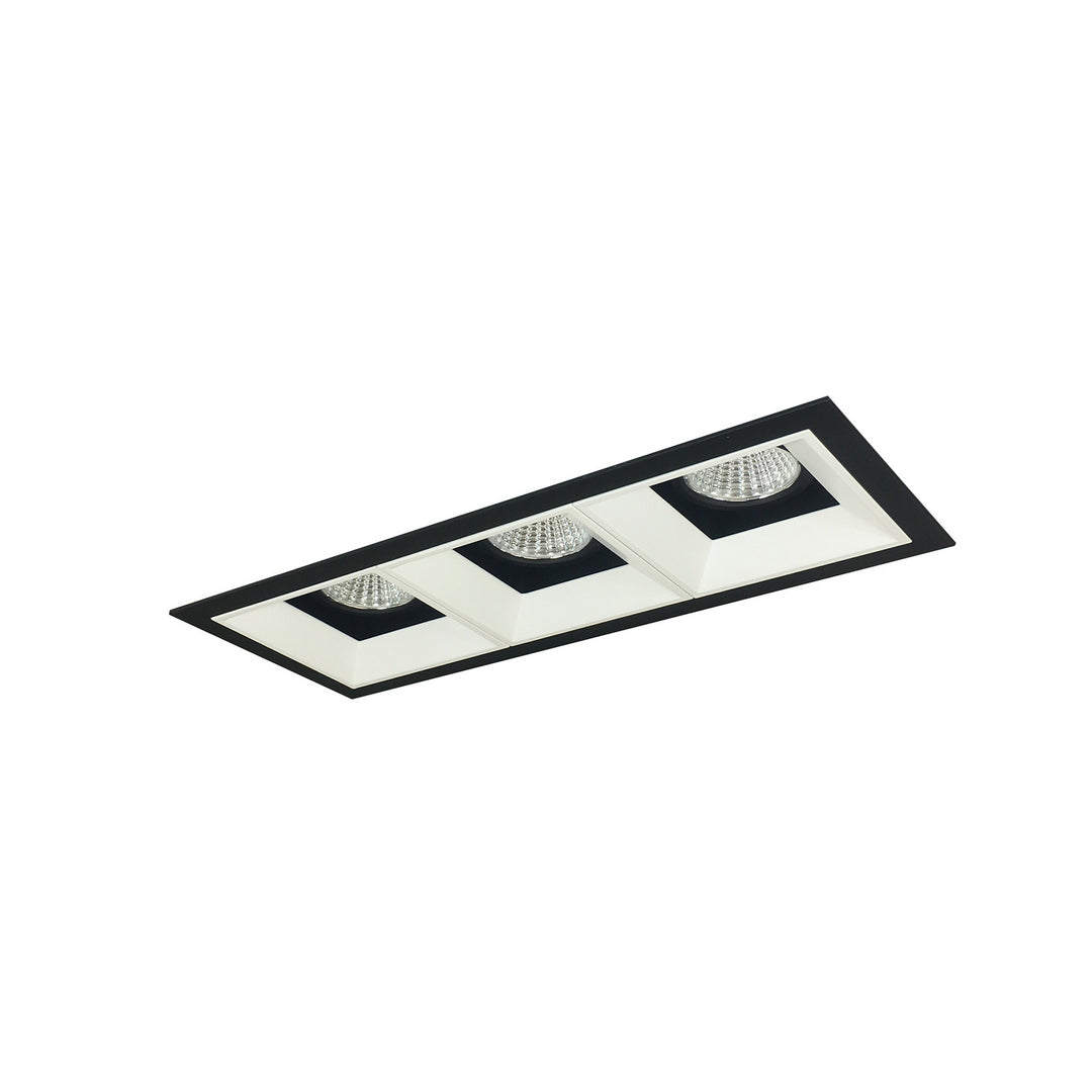 Nora Lighting NMIOT-13-B-FFF-40X-10-BMPW Modern  Recessed Light Black / Matte Powder White