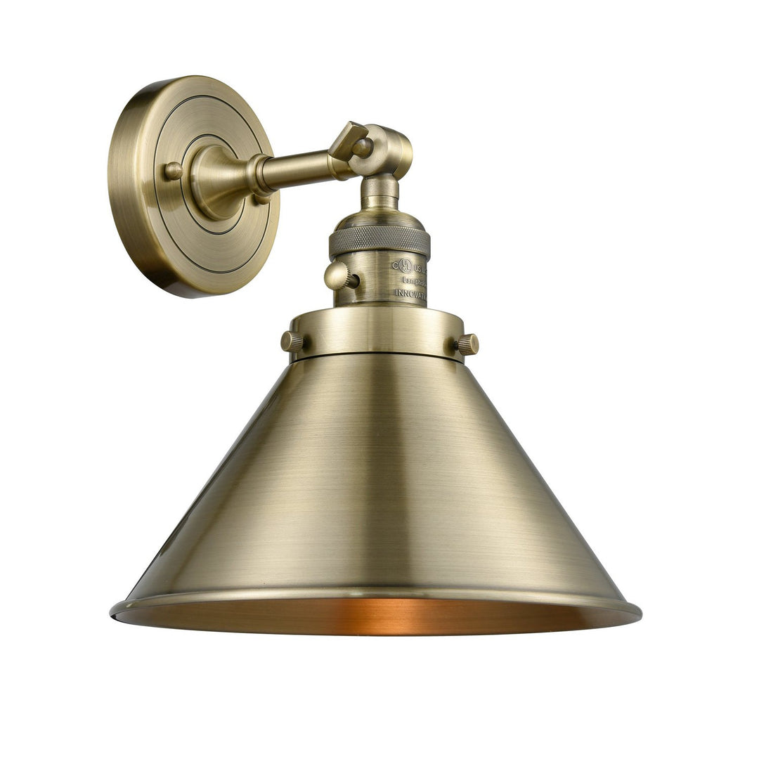 Innovations Franklin Restoration 203SW-AB-M10-AB-LED Wall Sconce Light - Antique Brass