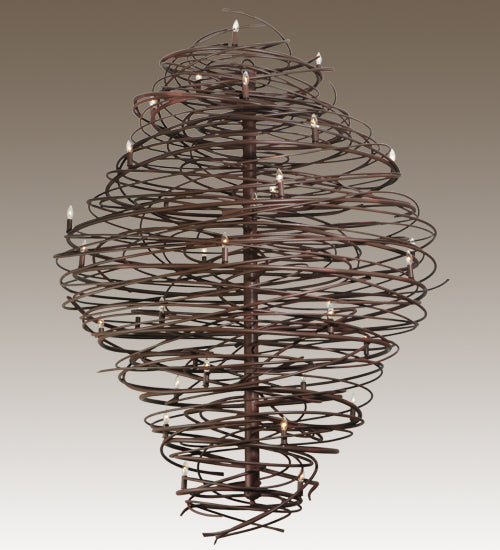 Meyda Tiffany Cyclone 133177 Chandelier Light - Red Rust,Custom
