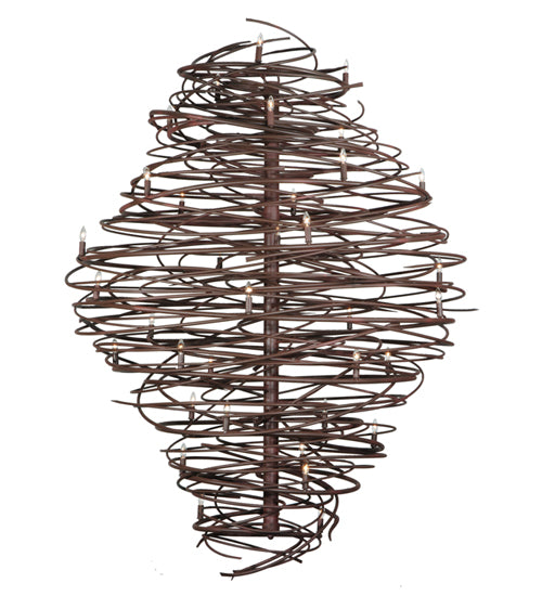 Meyda Tiffany Cyclone 133177 Chandelier Light - Red Rust,Custom