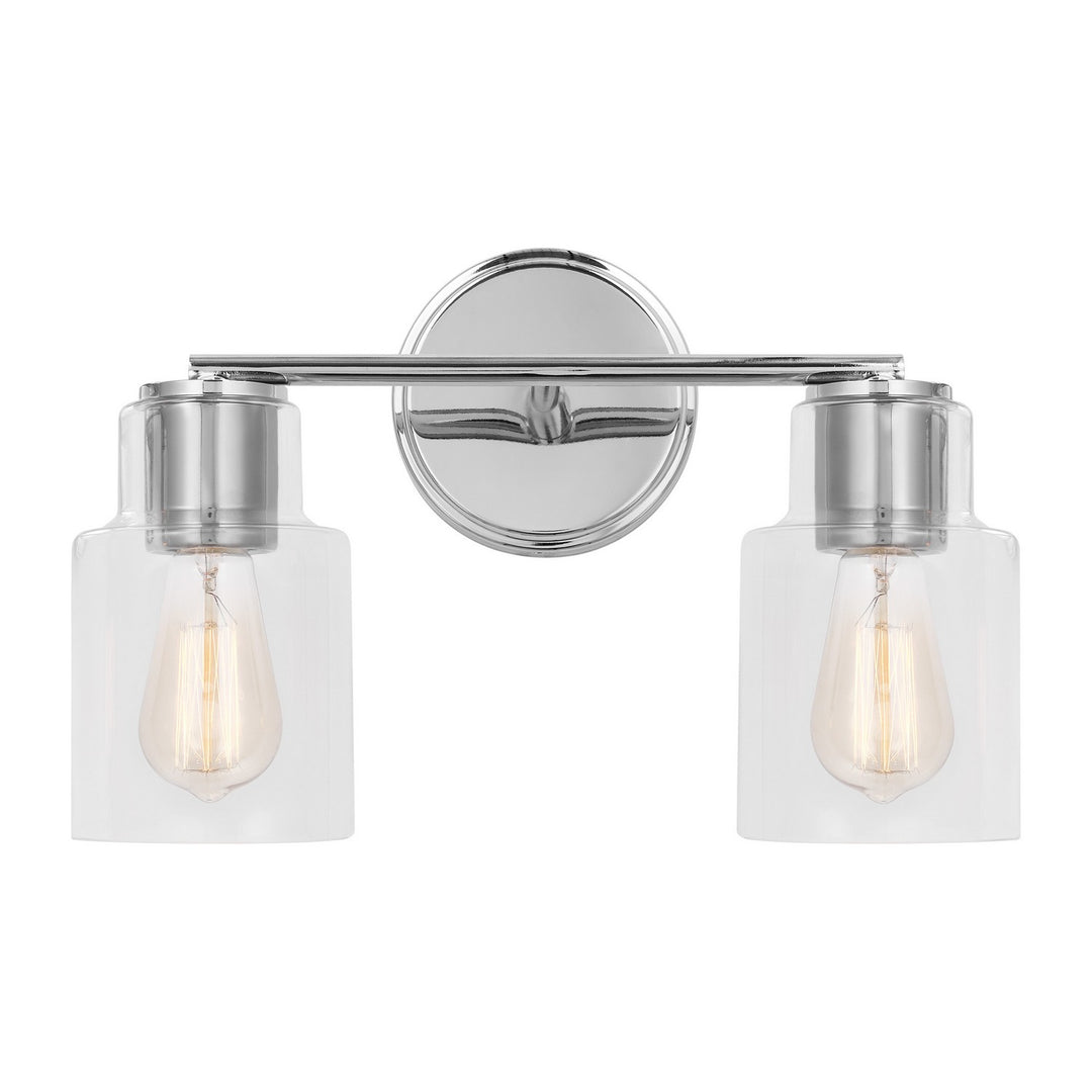 Visual Comfort Studio Sayward DJV1002CH Bath Vanity Light 15 in. wide - Chrome