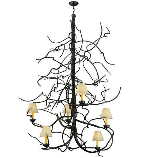 Meyda Tiffany Winter Solstice 133185 Chandelier Light - Hand Wrought Iron
