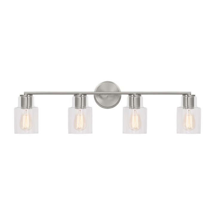 Visual Comfort Studio Sayward DJV1004BS Bath Vanity Light 33 in. wide - Brushed Steel