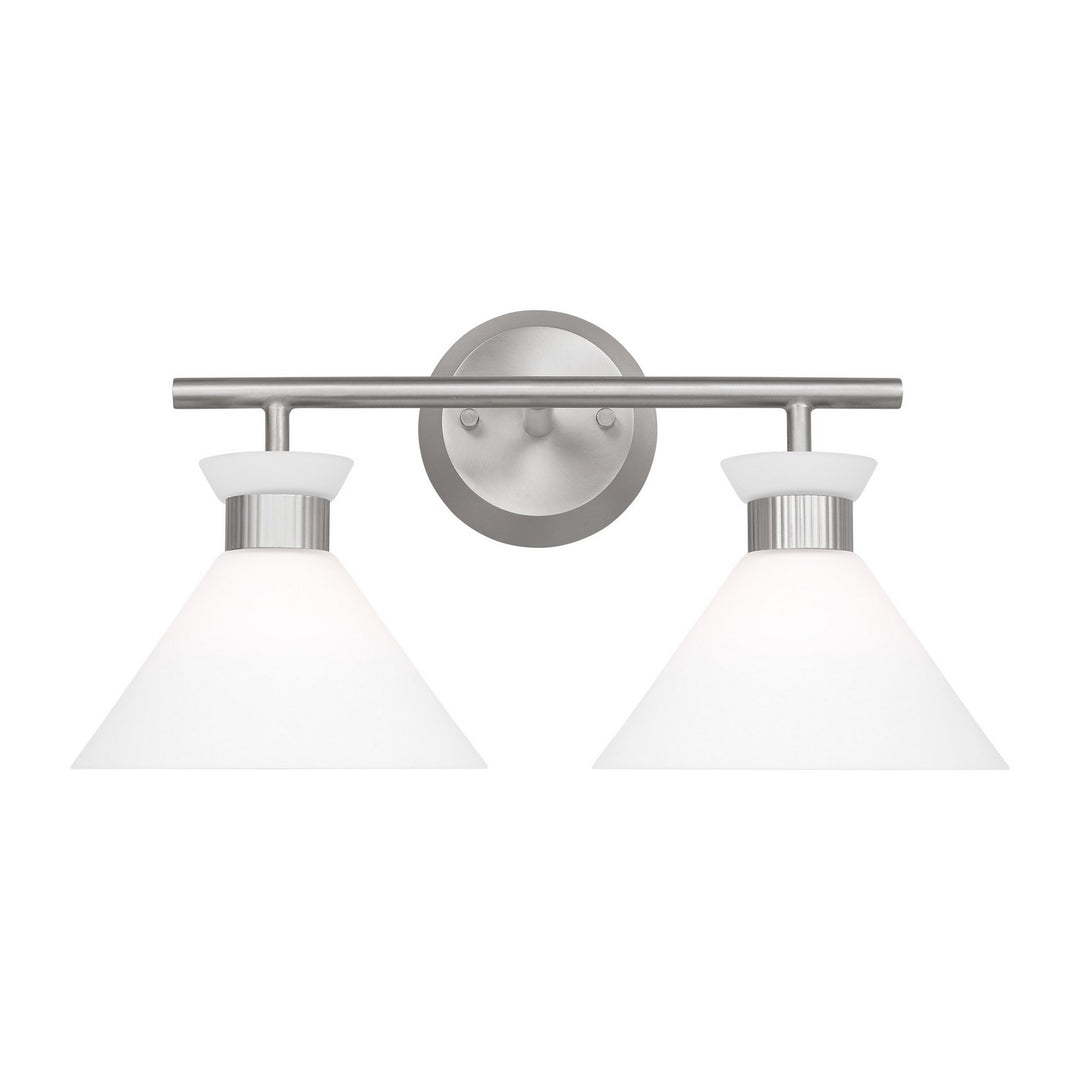 Visual Comfort Studio Belcarra DJV1012BS Bath Vanity Light 18 in. wide - Brushed Steel