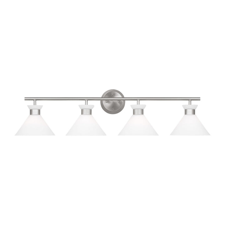 Visual Comfort Studio Belcarra DJV1014BS Bath Vanity Light 37 in. wide - Brushed Steel