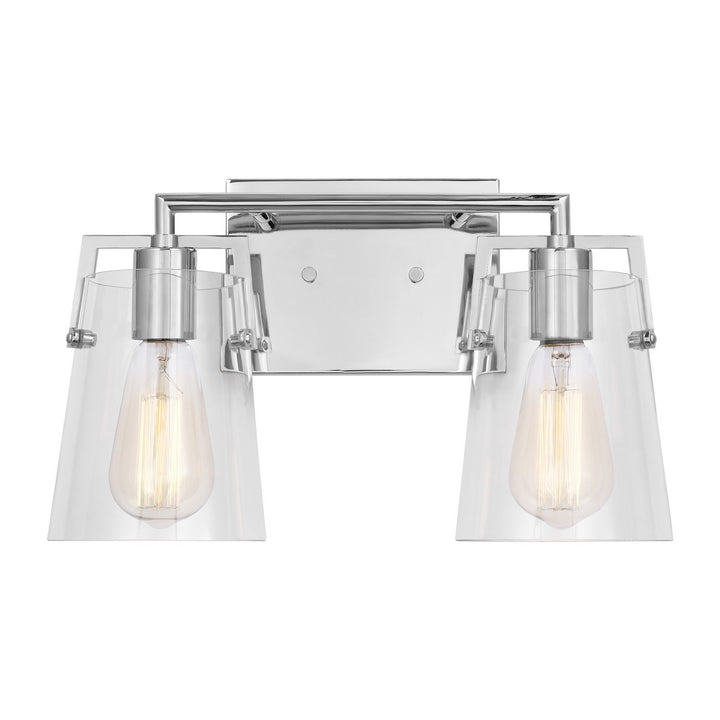 Visual Comfort Studio Crofton DJV1032CH Bath Vanity Light 15 in. wide - Chrome