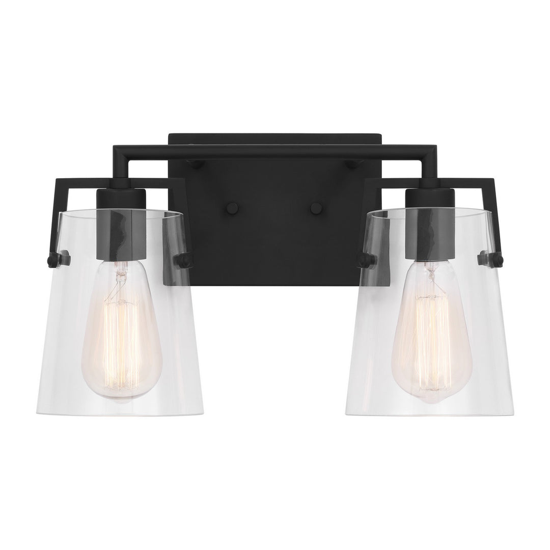 Visual Comfort Studio Crofton DJV1032MBK Bath Vanity Light 15 in. wide - Midnight Black