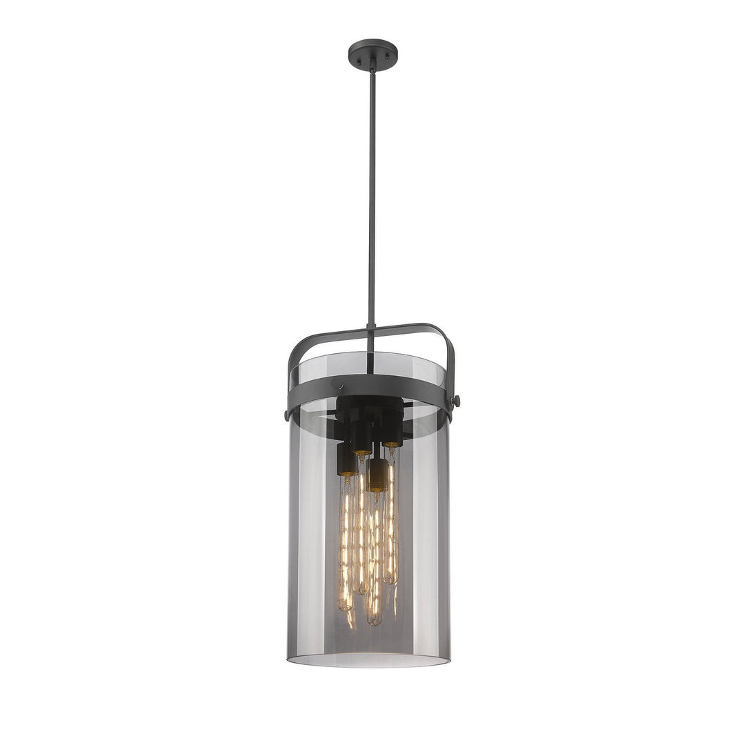 Innovations Downtown Urban 413-4SL-BK-G413-4S-12SM Pendant Light - Matte Black