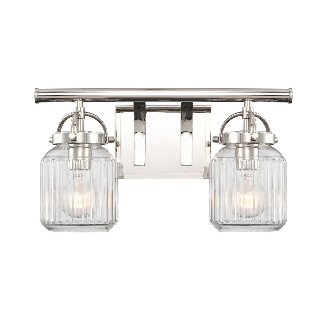 Innovations Latreille 416-2W-PN-G416-8CL Bath Vanity Light 16 in. wide - Polished Nickel