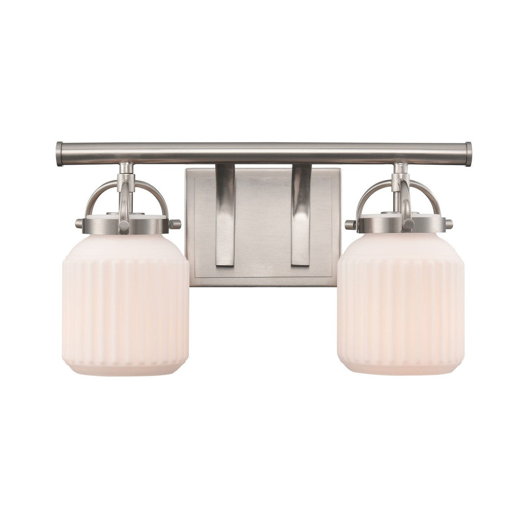 Innovations Latreille 416-2W-SN-G416-8WH Bath Vanity Light 16 in. wide - Satin Nickel