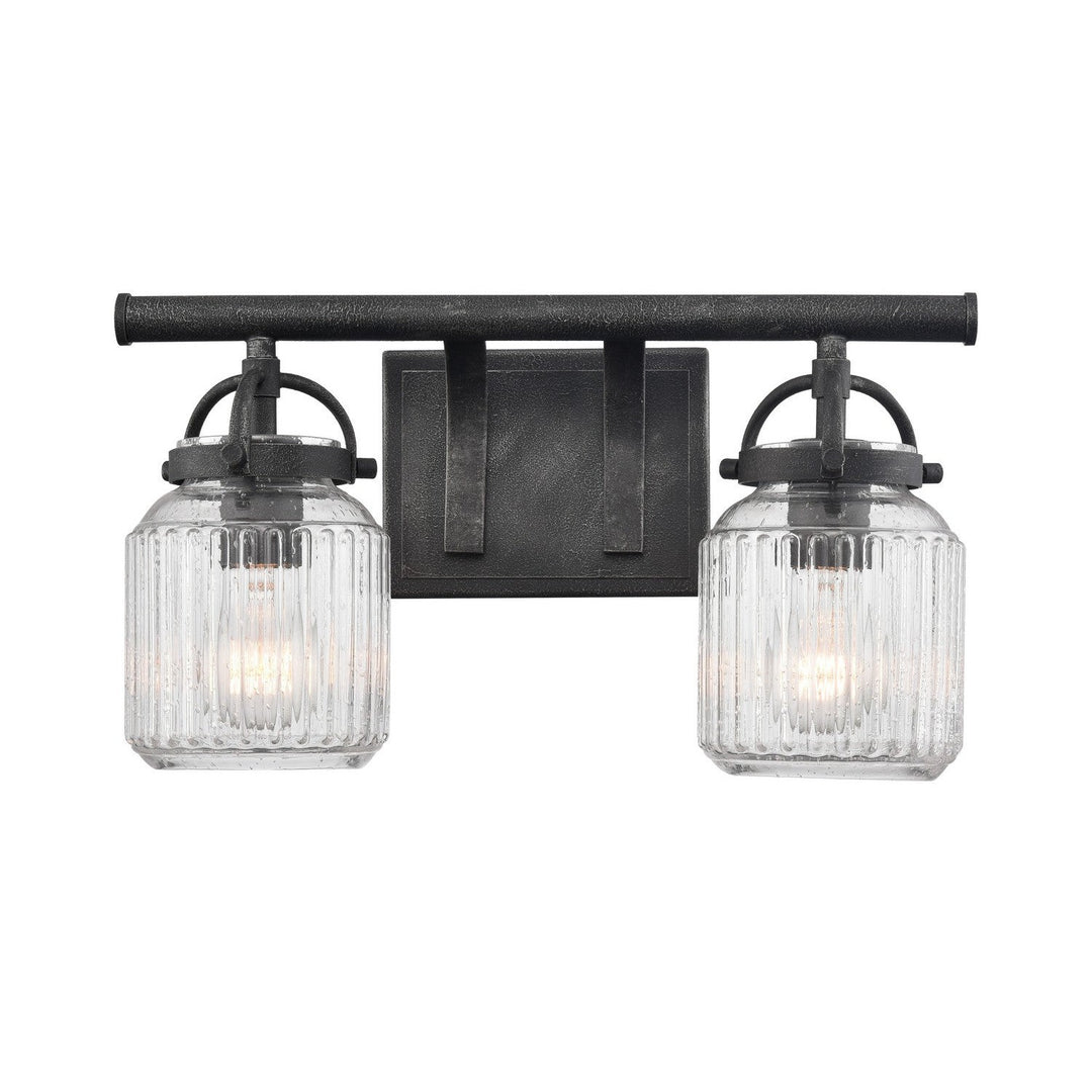 Innovations Latreille 416-2W-WZ-G416-8SDY Bath Vanity Light 16 in. wide - Weathered Zinc