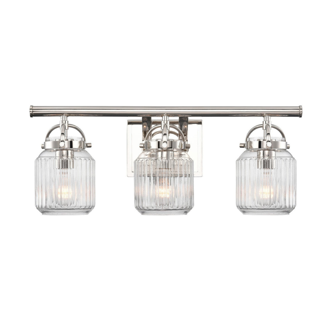 Innovations Latreille 416-3W-PN-G416-8CL Bath Vanity Light 22 in. wide - Polished Nickel