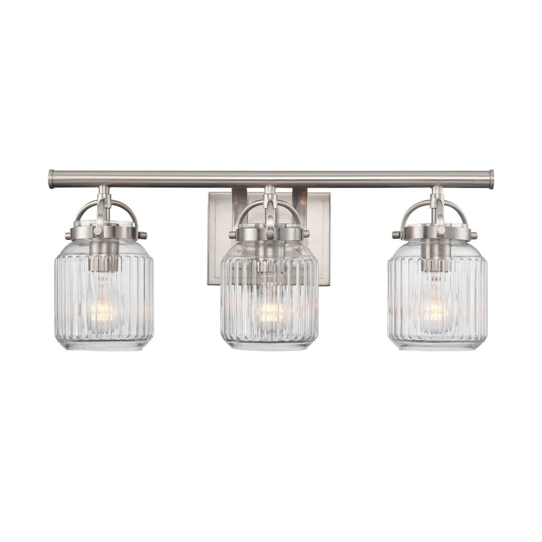 Innovations Latreille 416-3W-SN-G416-8CL Bath Vanity Light 22 in. wide - Satin Nickel