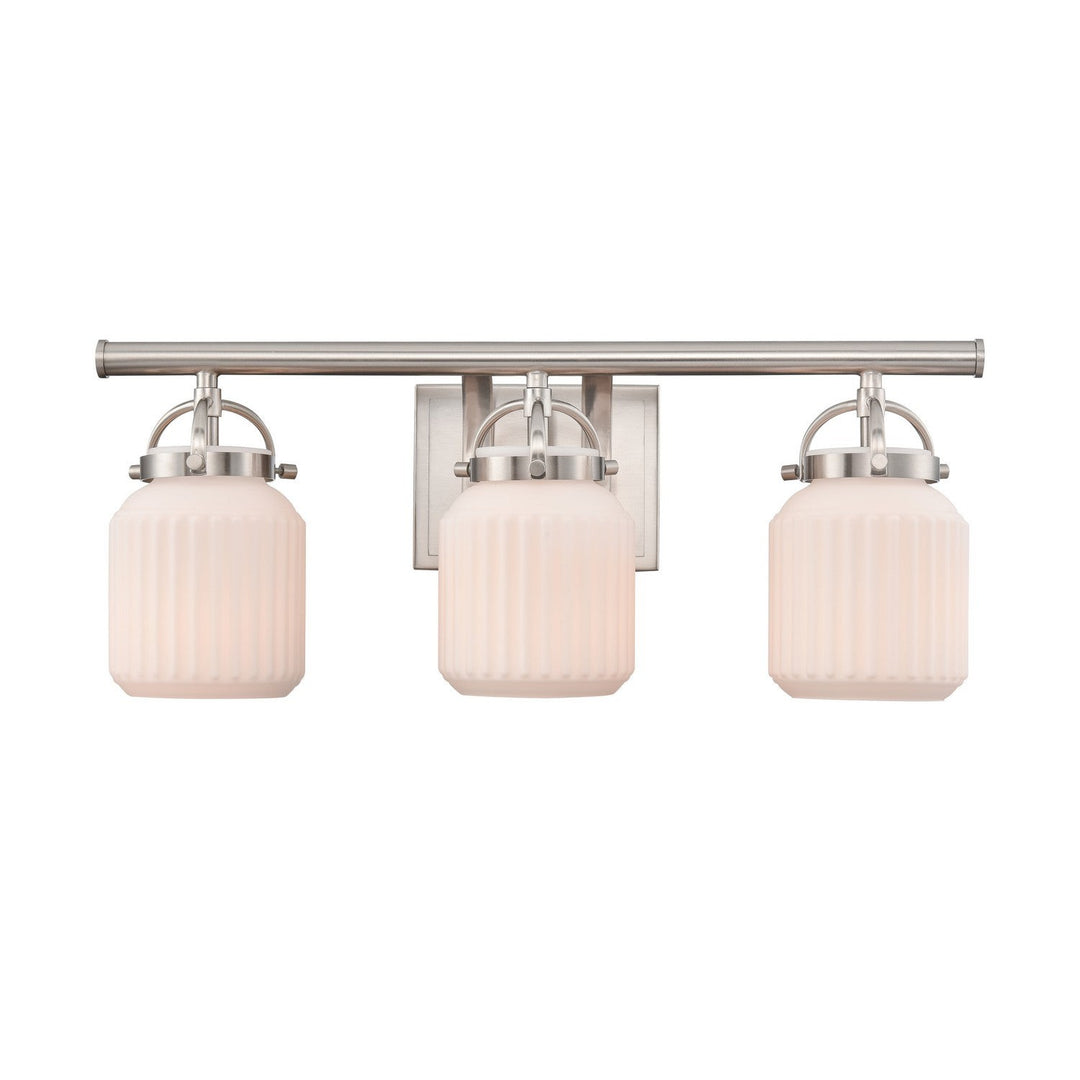 Innovations Latreille 416-3W-SN-G416-8WH Bath Vanity Light 22 in. wide - Satin Nickel
