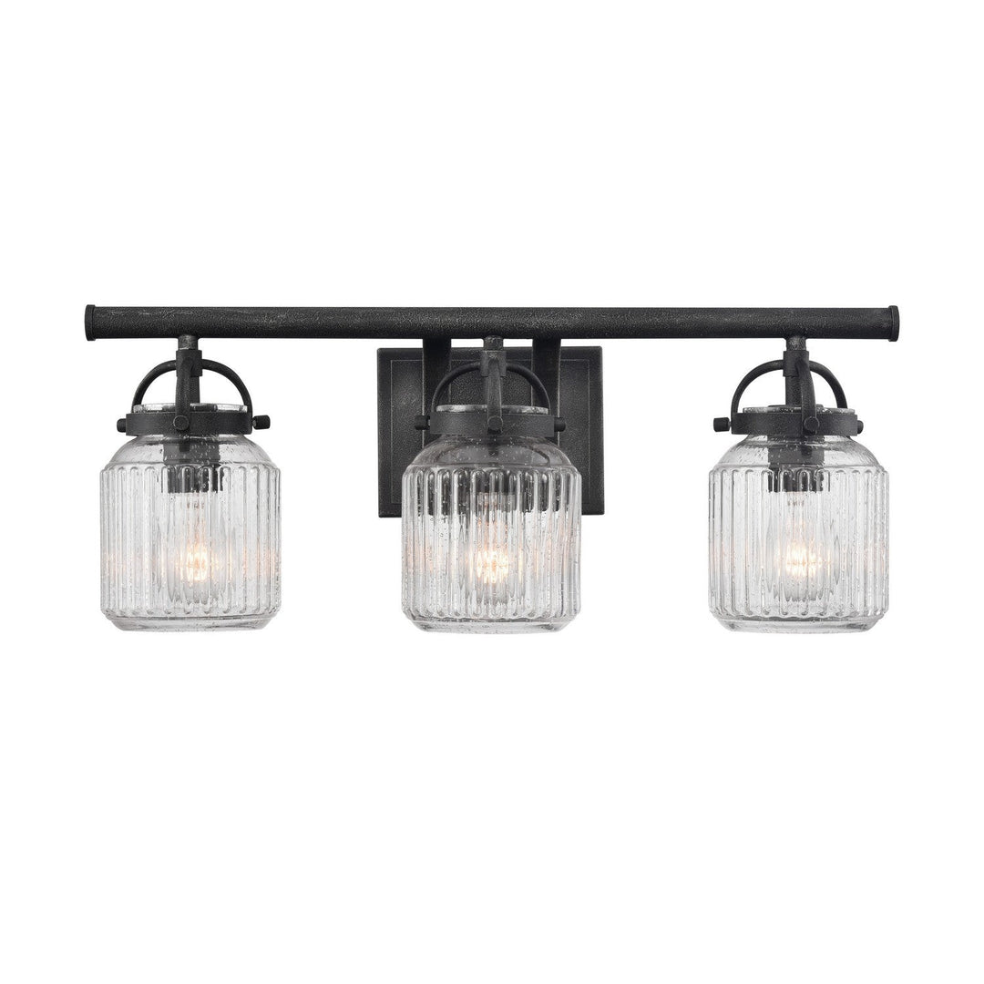 Innovations Latreille 416-3W-WZ-G416-8SDY Bath Vanity Light 22 in. wide - Weathered Zinc