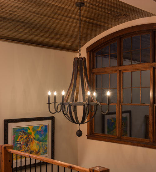 Meyda Tiffany Barrel Stave 133273 Chandelier Light - Coffee Bean