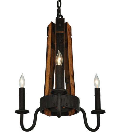 Meyda Tiffany Barrel Stave 133299 Chandelier Light - Antique Copper