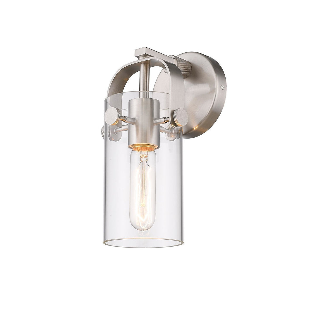 Innovations Downtown Urban 423-1W-SN-G423-7CL Wall Sconce Light - Satin Nickel