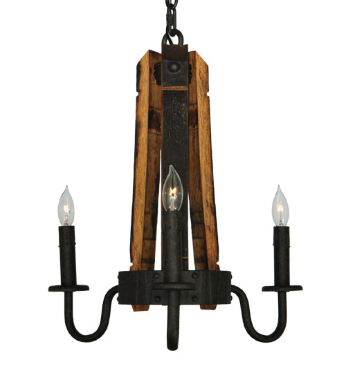 Meyda Tiffany Barrel Stave 133299 Chandelier Light - Antique Copper