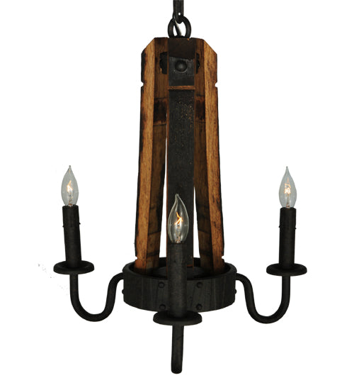 Meyda Tiffany Barrel Stave 133299 Chandelier Light - Antique Copper