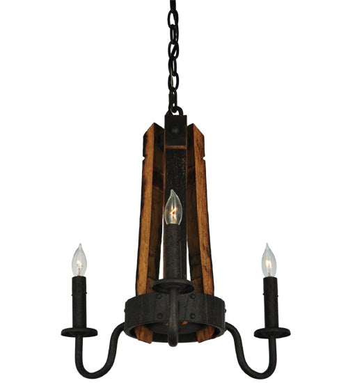 Meyda Tiffany Barrel Stave 133299 Chandelier Light - Antique Copper