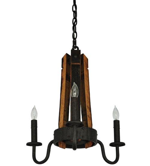 Meyda Tiffany Barrel Stave 133299 Chandelier Light - Antique Copper