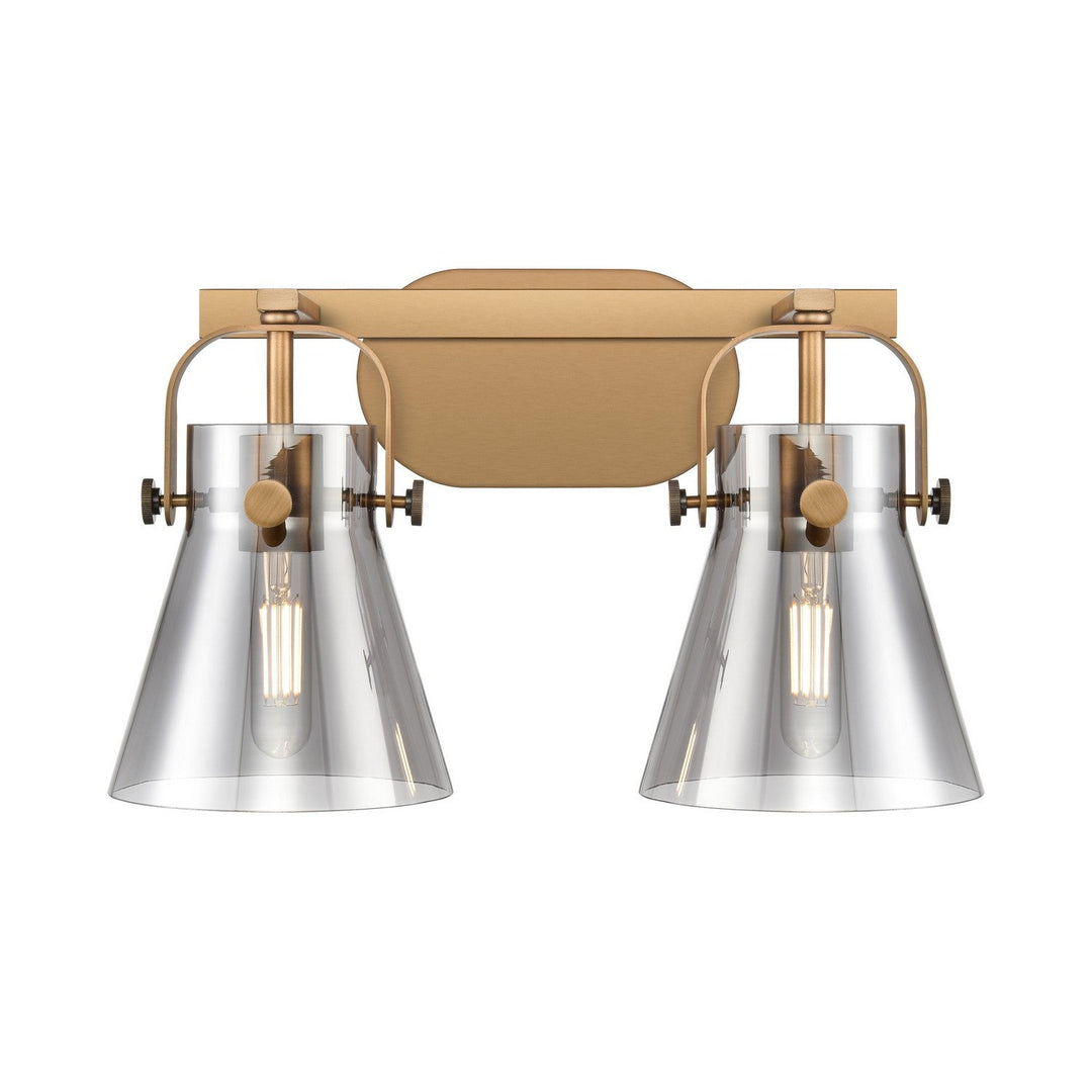 Innovations Downtown Urban 423-2W-BB-G411-6SM Bath Vanity Light 17 in. wide - Brushed Brass