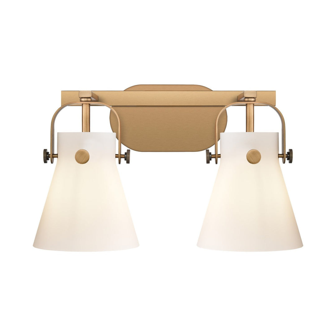 Innovations Downtown Urban 423-2W-BB-G411-6WH Bath Vanity Light 17 in. wide - Brushed Brass