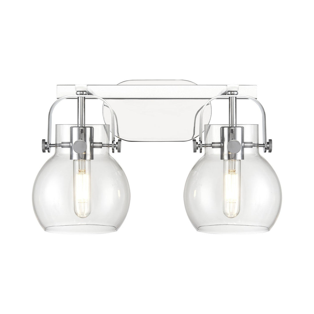 Innovations Downtown Urban 423-2W-PC-G410-6CL Bath Vanity Light 17 in. wide - Polished Chrome