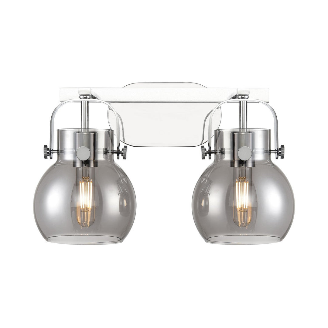 Innovations Downtown Urban 423-2W-PC-G410-6SM Bath Vanity Light 17 in. wide - Polished Chrome