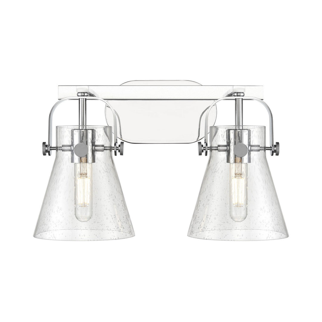 Innovations Downtown Urban 423-2W-PC-G411-6SDY Bath Vanity Light 17 in. wide - Polished Chrome