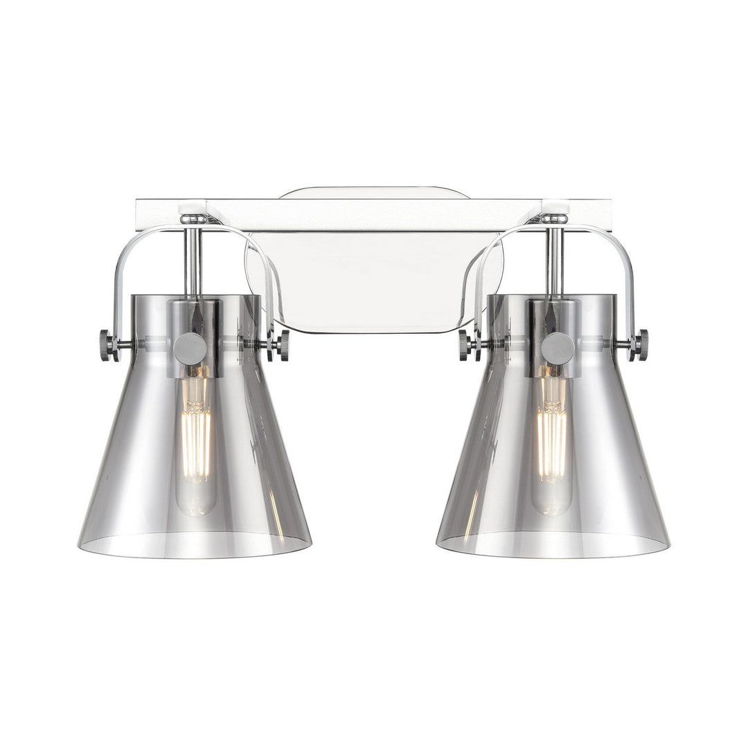 Innovations Downtown Urban 423-2W-PC-G411-6SM Bath Vanity Light 17 in. wide - Polished Chrome