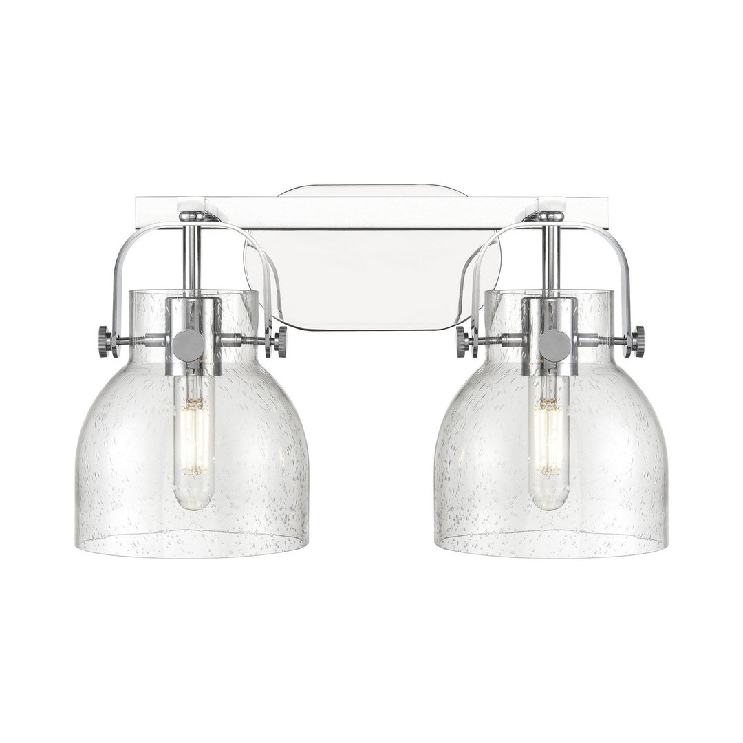 Innovations Downtown Urban 423-2W-PC-G412-6SDY Bath Vanity Light 17 in. wide - Polished Chrome