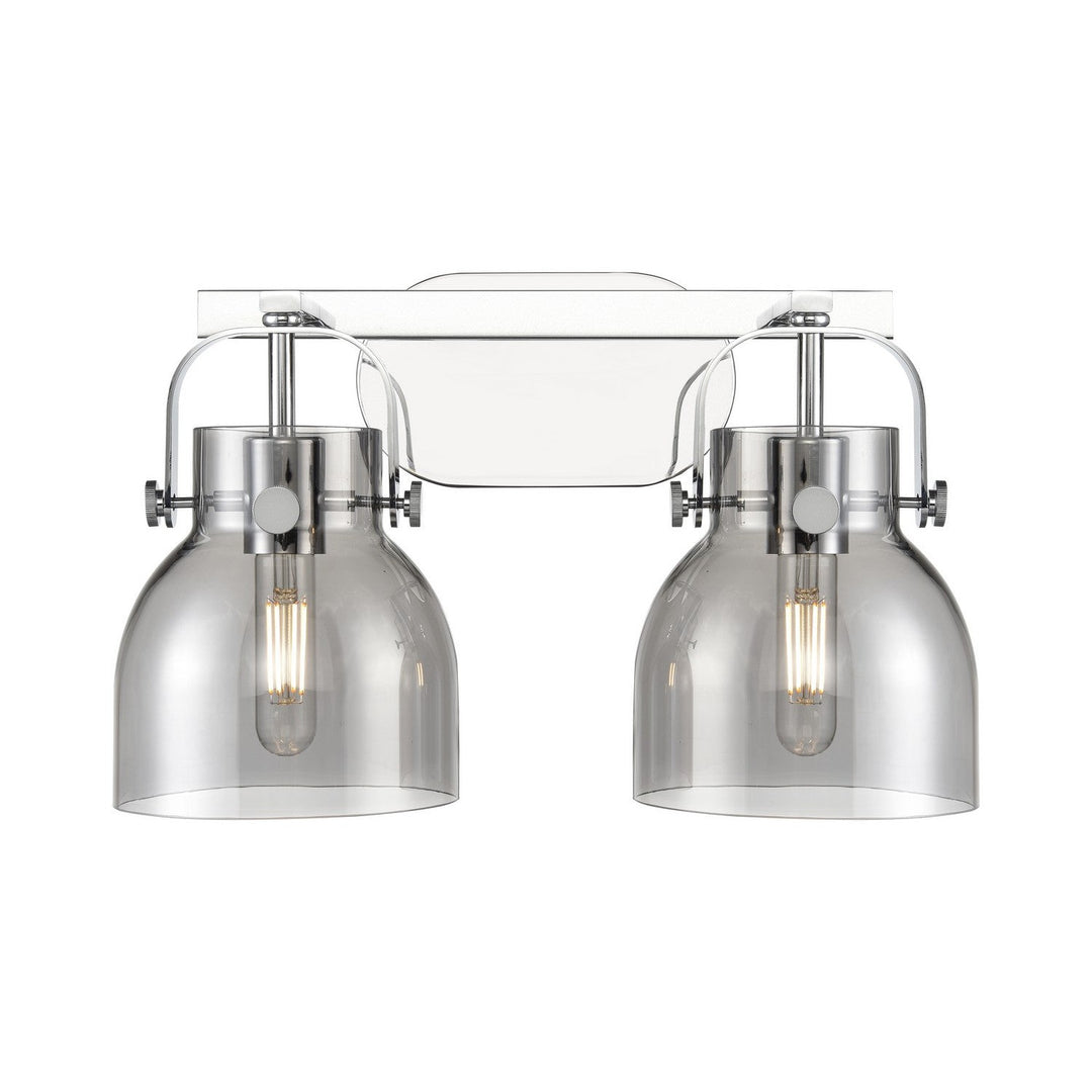 Innovations Downtown Urban 423-2W-PC-G412-6SM Bath Vanity Light 17 in. wide - Polished Chrome