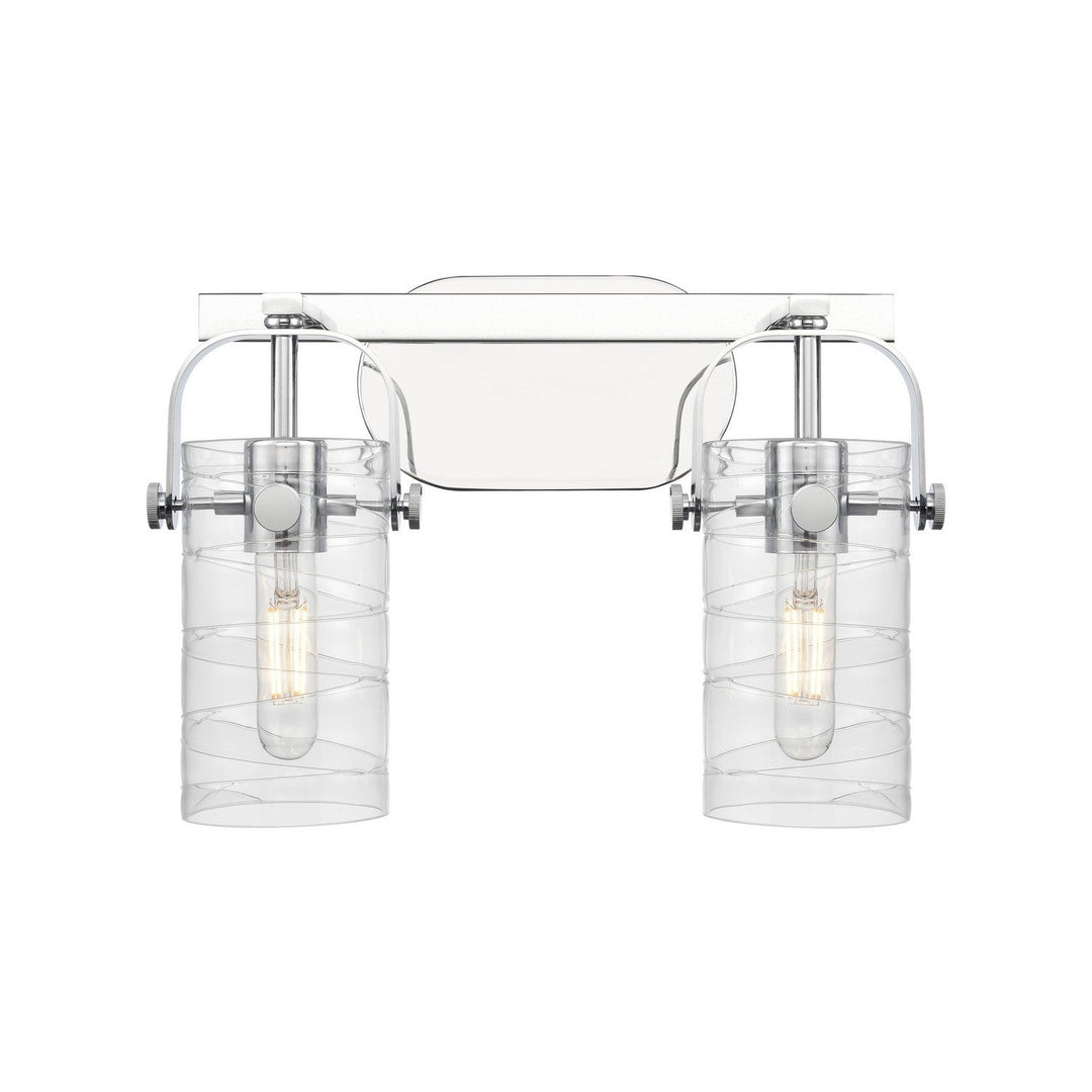 Innovations Downtown Urban 423-2W-PC-G423-7DE Bath Vanity Light 15 in. wide - Polished Chrome