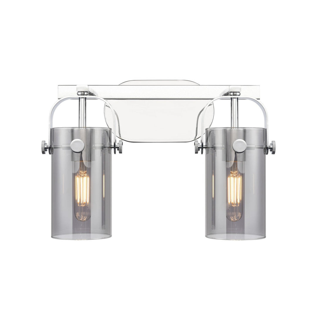 Innovations Downtown Urban 423-2W-PC-G423-7SM Bath Vanity Light 15 in. wide - Polished Chrome