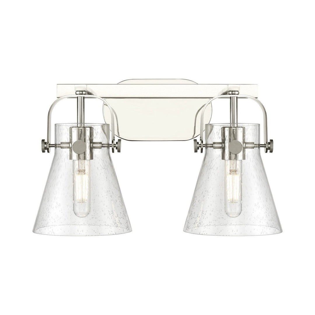 Innovations Downtown Urban 423-2W-PN-G411-6SDY Bath Vanity Light 17 in. wide - Polished Nickel