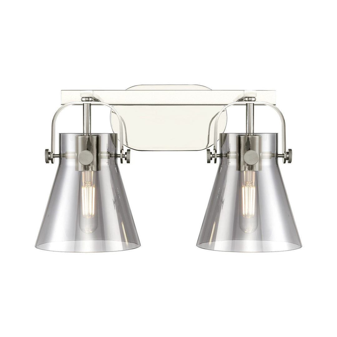 Innovations Downtown Urban 423-2W-PN-G411-6SM Bath Vanity Light 17 in. wide - Polished Nickel