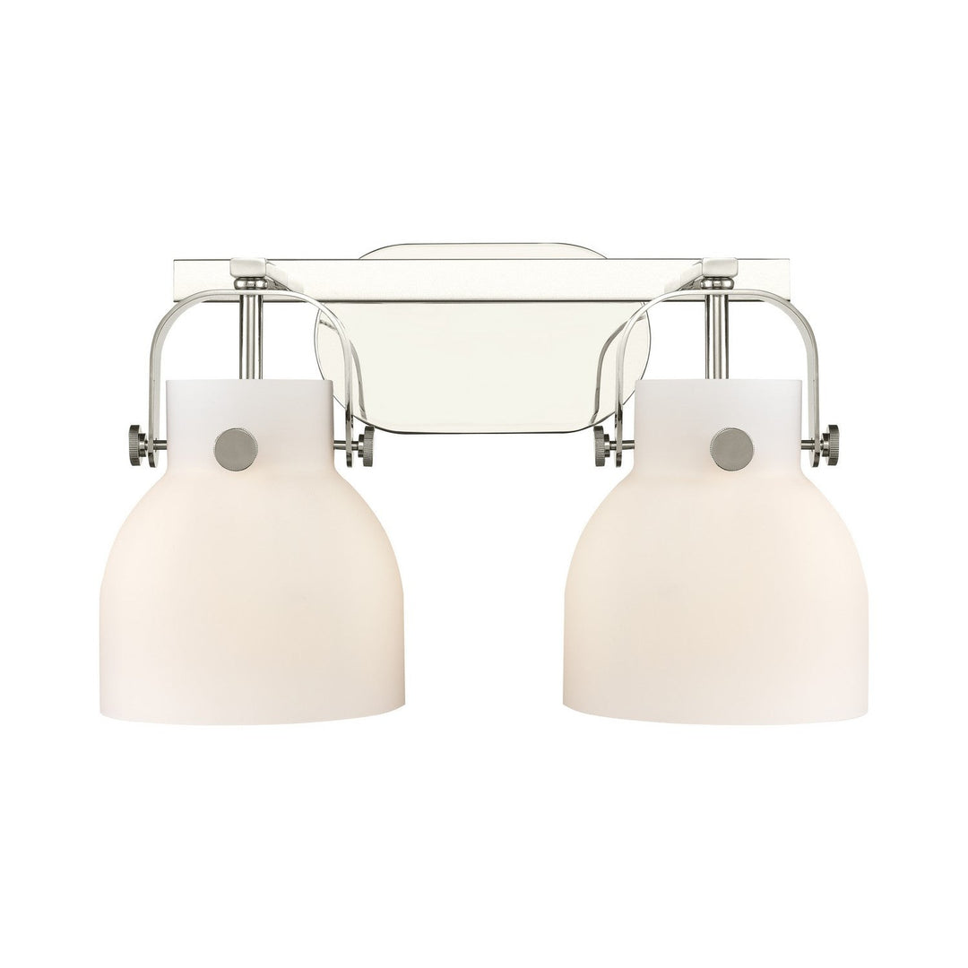 Innovations Downtown Urban 423-2W-PN-G412-6WH Bath Vanity Light 17 in. wide - Polished Nickel